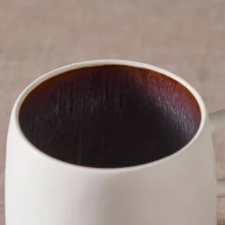 Karaca Earth Collection New Galactic Reactive Glaze Mug, 400ml, White