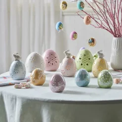 Karaca Easter Ceramic Decorative Trinket, 9cm, Pink
