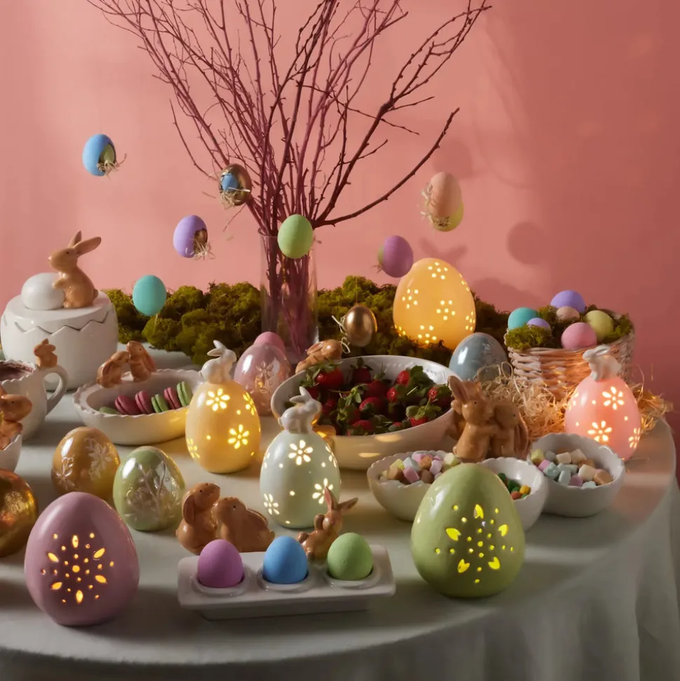 Karaca Easter Ceramic Decorative Trinket, 9cm, Yellow