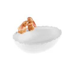Karaca Easter Snack Bowl, 20cm, White Multi