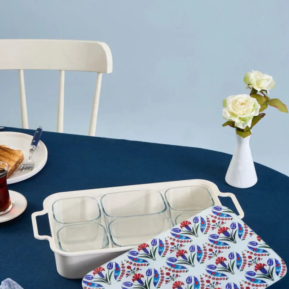 Karaca Ebru 8 Piece Breakfast Tableware Set, Multi