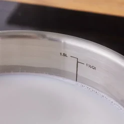 Karaca Elite Stainless Steel Induction Milk Pot, 14cm, 1,6L, Silver