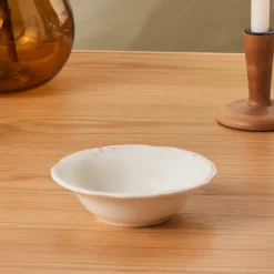 Karaca Elizabeth Ceramic Cereal/Soup Bowl, 16cm, Ecru