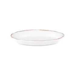 Karaca Elizabeth Ceramic Serving Platter, 20cm, Ecru