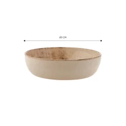 Karaca Ephesus Ceramic Pasta Bowl, 20cm, White Multi