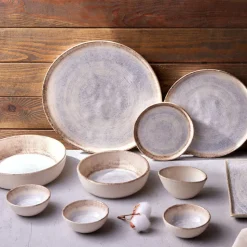Karaca Ephesus Ceramic Sauce Bowl, 10cm, White Multi