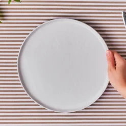 Karaca Epsilon Porcelain Dinner Plate, 28cm, White