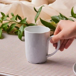 Karaca Epsilon Porcelain Mug, 414ml, White