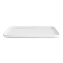 Karaca Epsilon Porcelain Square Dessert/Side Plate, 22cm, White