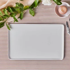 Karaca Epsilon Porcelian Rectangle Serving Platter, 44cm, White