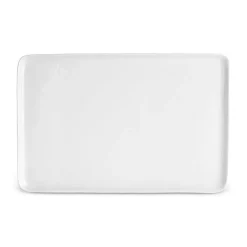 Karaca Epsilon Porcelian Rectangle Serving Platter, 44cm, White