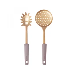 Karaca Eva 5-Piece Kitchen Utensil Set, Antiqued Gold