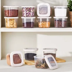 Karaca Forbs 12-Piece Storage Container, 500ml, Cream