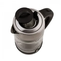 Karaca Glass Herbal Tea Maker and Kettle, 1.7L, Inox