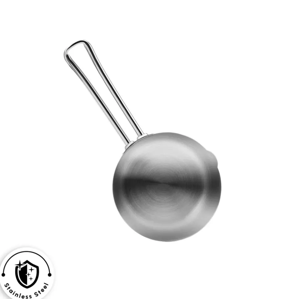Karaca Grace Stainless Steel Induction Saucepan, 14cm, Silver