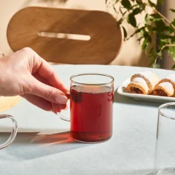 Karaca Guido 6-Piece Tea Cup Set for 6 People, 200ml, Transparent