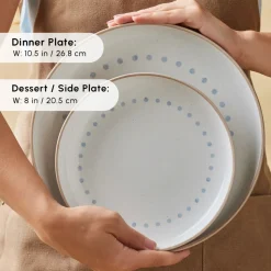 Karaca Haag 16-Piece Stoneware Dinner Set for 4 People, Multi