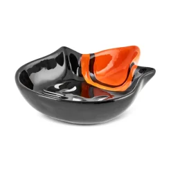 Karaca Halloween Catspy Ceramic Snack Bowl, 12cm, Multicolour
