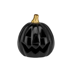 Karaca Halloween Led Light Trinket, 15cm, Black Gold