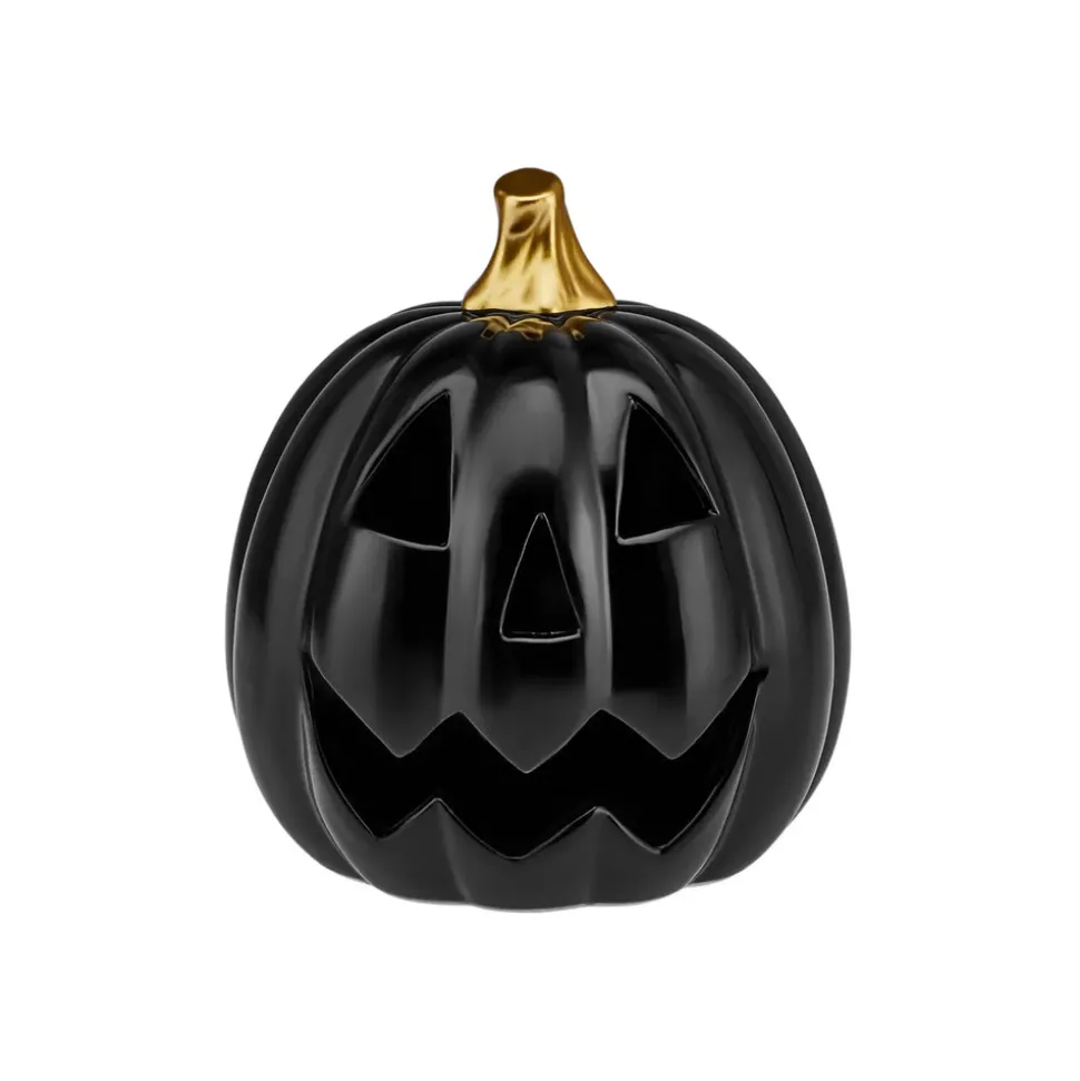 Karaca Halloween Led Light Trinket, 20cm, Black Gold