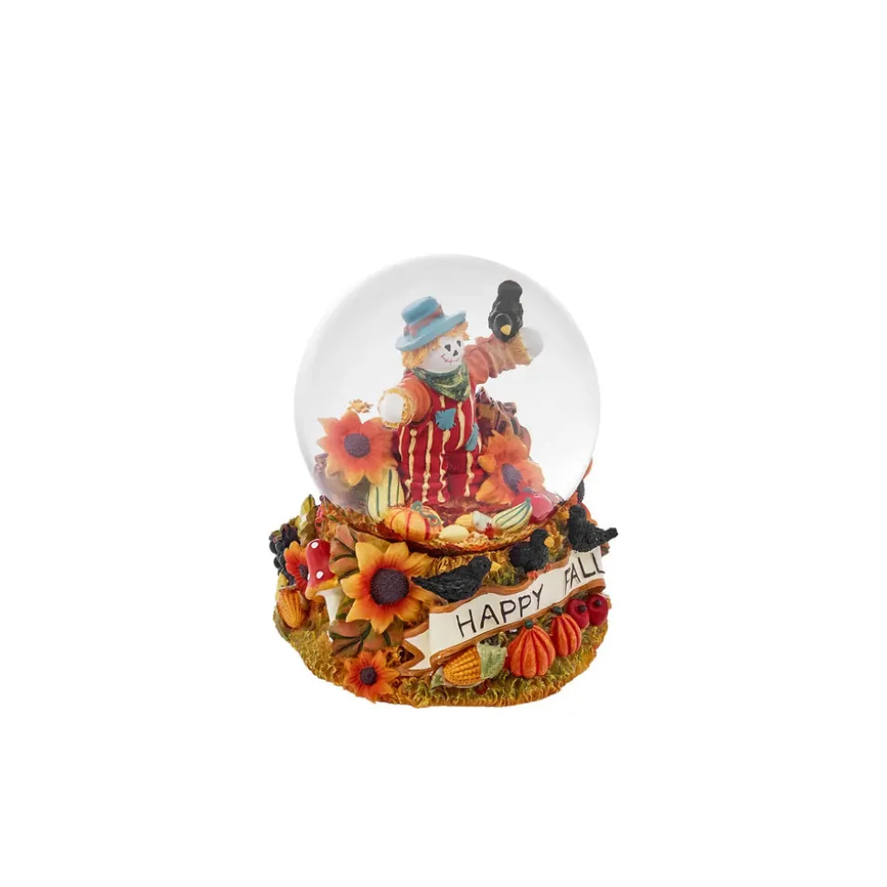 Karaca Halloween Scare Crow Ceramic Snow Globe, 100mm, Multi