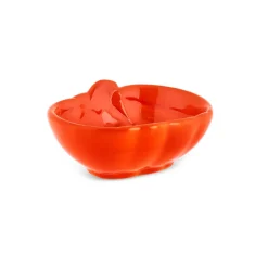 Karaca Halloween Tiny Pumpkin Ceramic Snack Bowl, 8cm, Orange