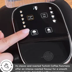 Karaca Hatır Aqua Turkish Coffee Maker, 735W, Black