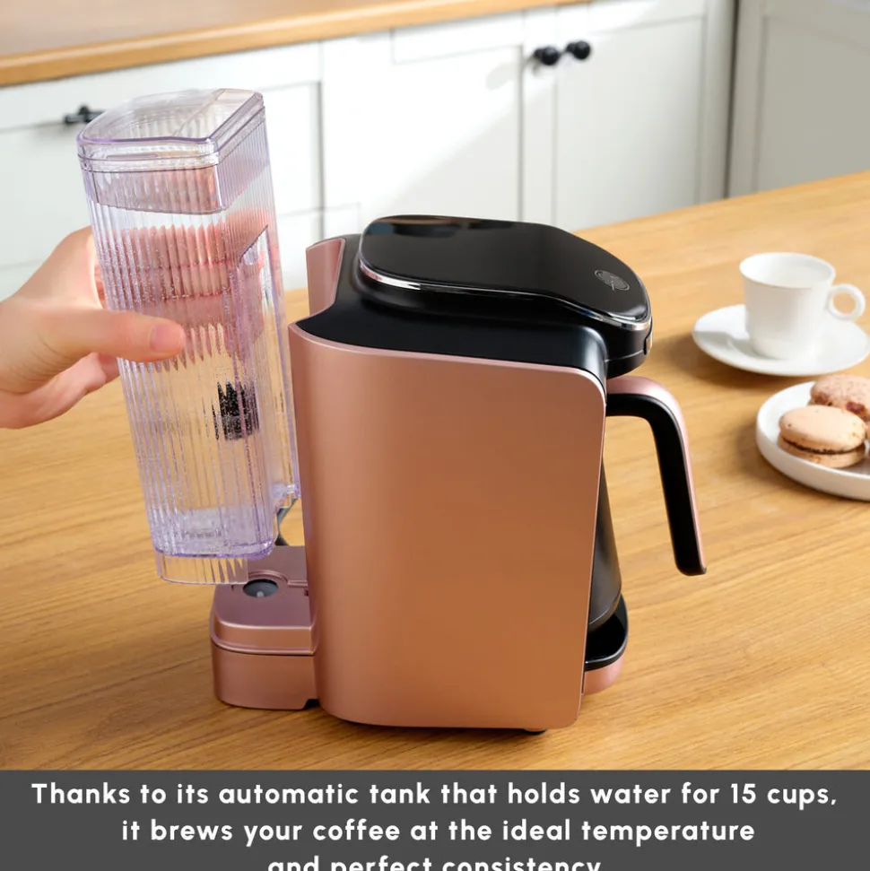 Karaca Hatır Aqua Turkish Coffee Maker, 735W, Rose Gold