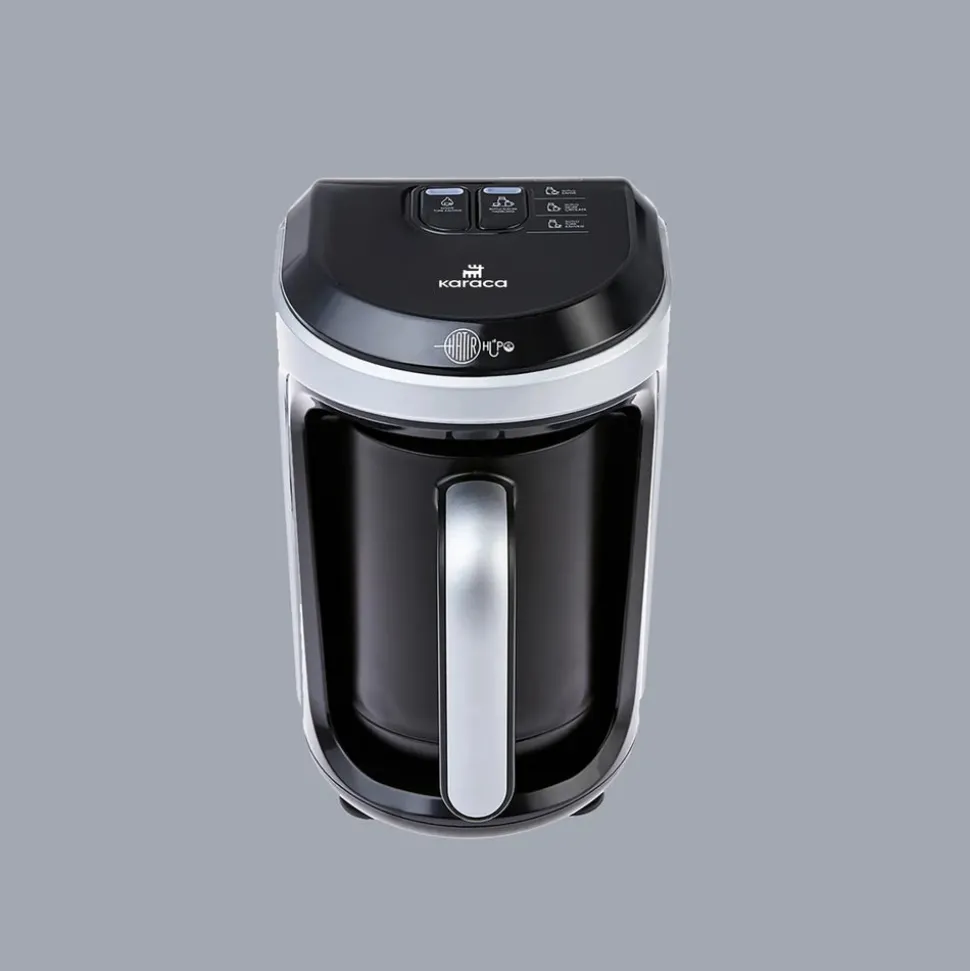 Karaca Hatır Hüps Turkish Coffee Maker and Milk Steamer, 535W, Silver