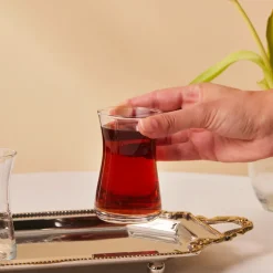 Karaca Heybeli 6-Piece Tea Glass Set for 6 People, 170ml