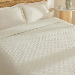 Karaca Home Breezy Bedspread, Double, Ecru