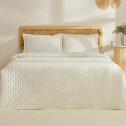 Karaca Home Breezy Bedspread, Single, Ecru