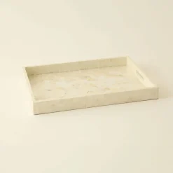 Karaca Home Carrie Decorative Tray, 45cm, Beige
