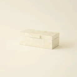 Karaca Home Carrie Decorative Box, 25x12x8,5cm, White