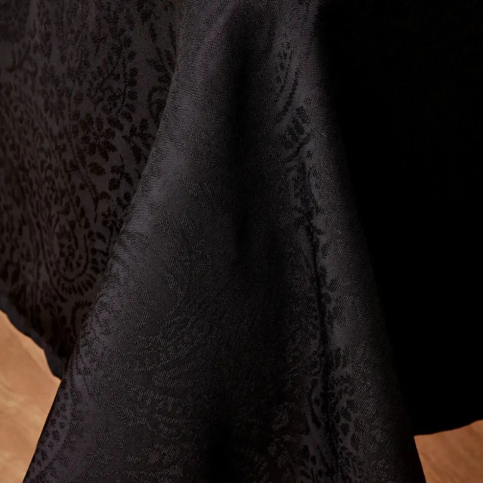 Karaca Home Chesney Tablecloth, 145cmx200cm, Black