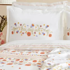 Karaca Home Clarice 100% Turkish Cotton Duvet Cover Set, Double, Multi