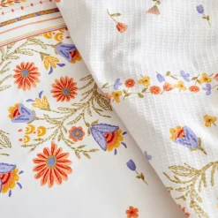 Karaca Home Clarice 100% Turkish Cotton Duvet Cover Set, Double, Multi