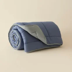Karaca Home Double Face Duvet Cover, 155x220cm, Blue-Mint