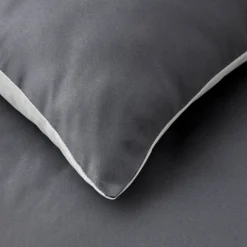 Karaca Home Duvet Cover Set, Single, Light Grey Dark Grey