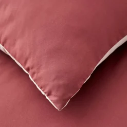 Karaca Home Duvet Cover Set, Single, Burgundy Beige