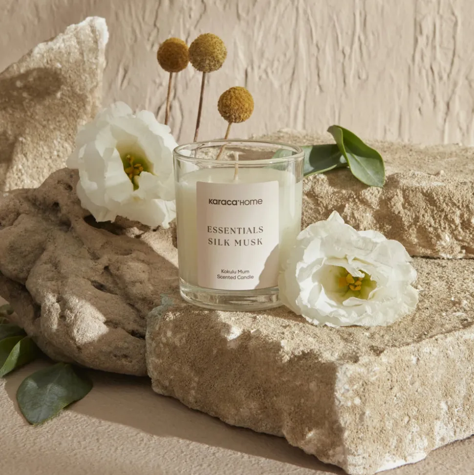 Karaca Home Essentials Silk Musk Candle, Pomegranate Blossom