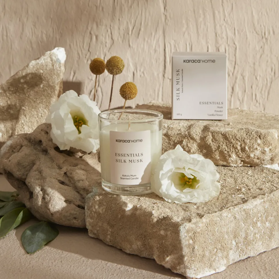 Karaca Home Essentials Silk Musk Candle, Pomegranate Blossom