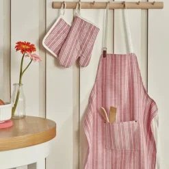 Karaca Home Fabricia Kitchen Apron, 75x56cm, Red