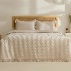 Karaca Home Fiona Bedspread Set, Double, Beige