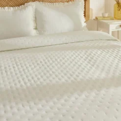 Karaca Home Fiona Bedspread Set, Double, Ecru