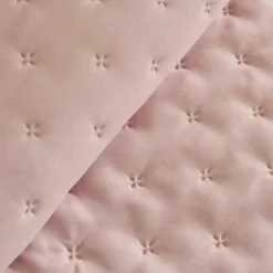 Karaca Home Fiona Bedspread Set, Double, Powder Pink