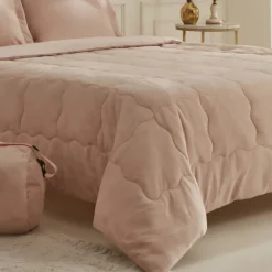 Karaca Home Flufy Comfort Bedding Set, Double, Powder