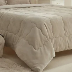 Karaca Home Flufy Comfort Bedding Set, Single, Beige