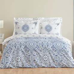 Karaca Home Ida 100% Turkish Cotton Duvet Cover Set, Double, Fuchsia