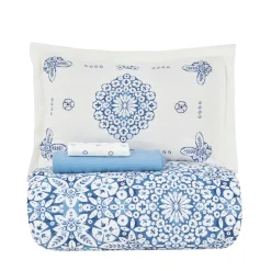Karaca Home Ida 100% Turkish Cotton Duvet Cover Set, Double, Fuchsia